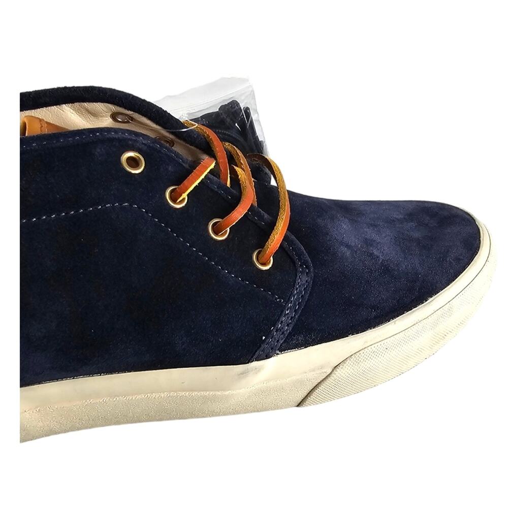 NWOT Polo Ralph Lauren Shoes Mens Size 13 Chukka Boots Blue Suede Keaton - Picture 10 of 16